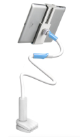 Универсальный крепеж - держатель для планшета и смартфона 130см, 4 - 11 дюймов, голубой