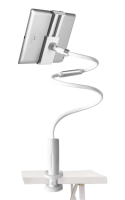 Универсальный крепеж - держатель для планшета и смартфона 130см, 4 - 11 дюймов, серебрянный