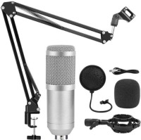 Конденсаторный студийный микрофон BM 800 с подставкой, серебро